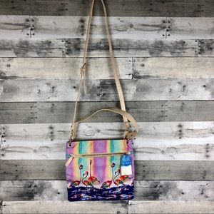 Ellen Negley Flamingo shoulder bag! NWT